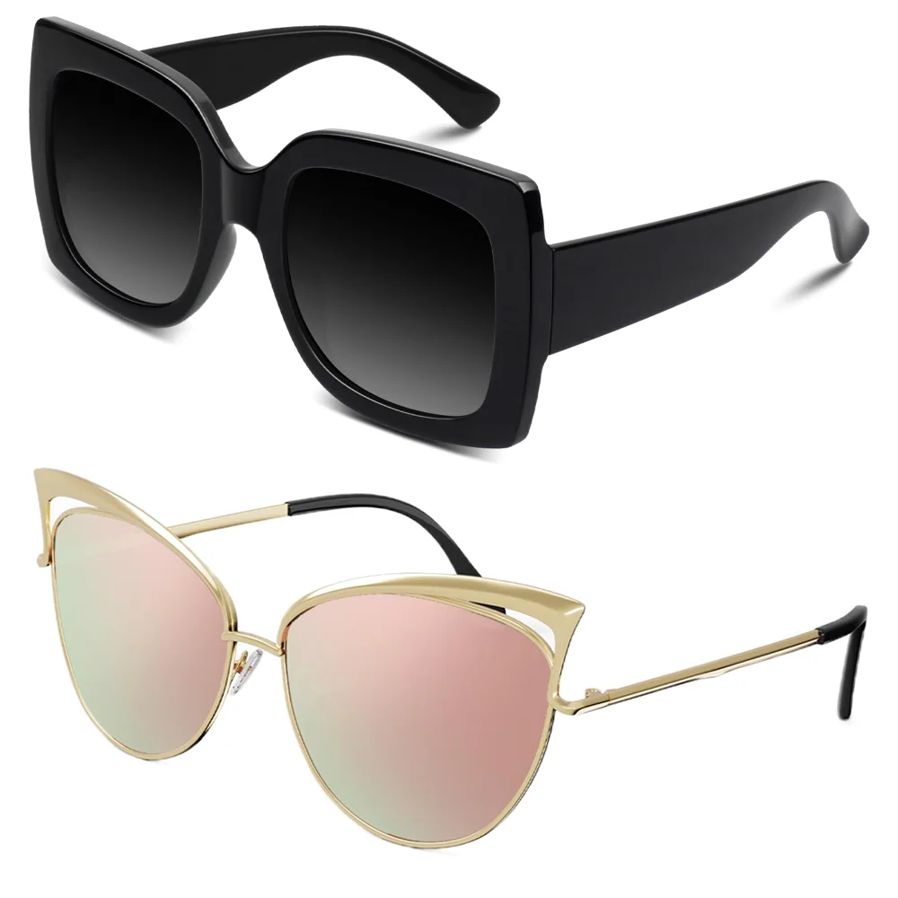 GQUEEN Oversized S904 + Cat-Eye Bundle