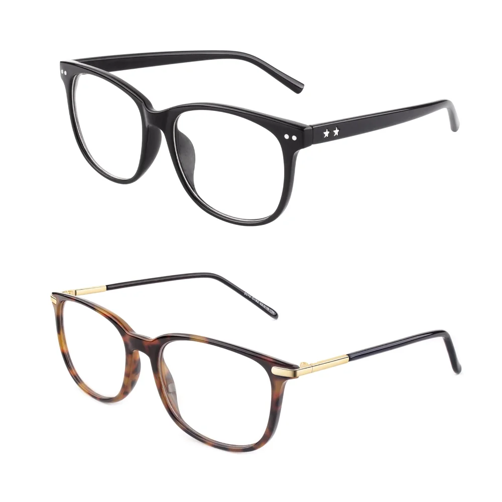 GQUEEN Oversized Clear-Lens + Nerd Clear-Lens Bundle
