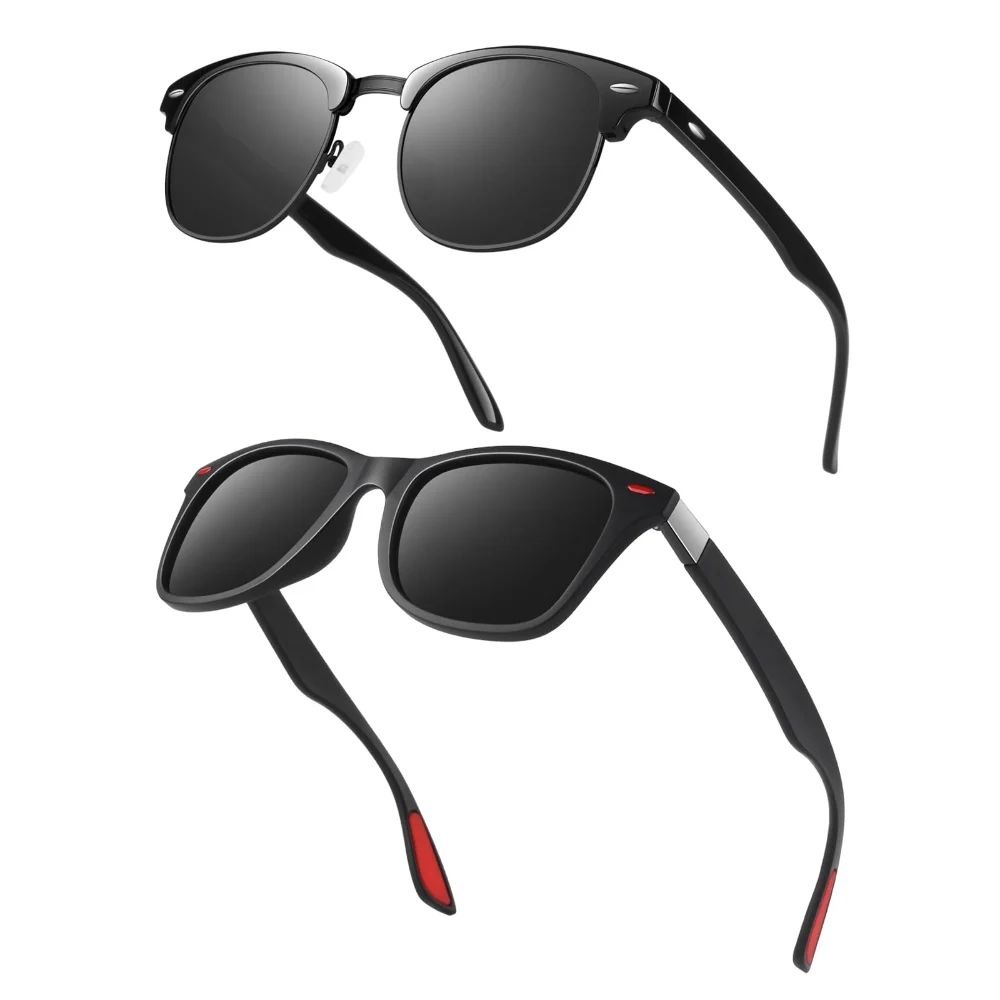 GQUEEN Browline GQO6 + TR90 Polarized Bundle