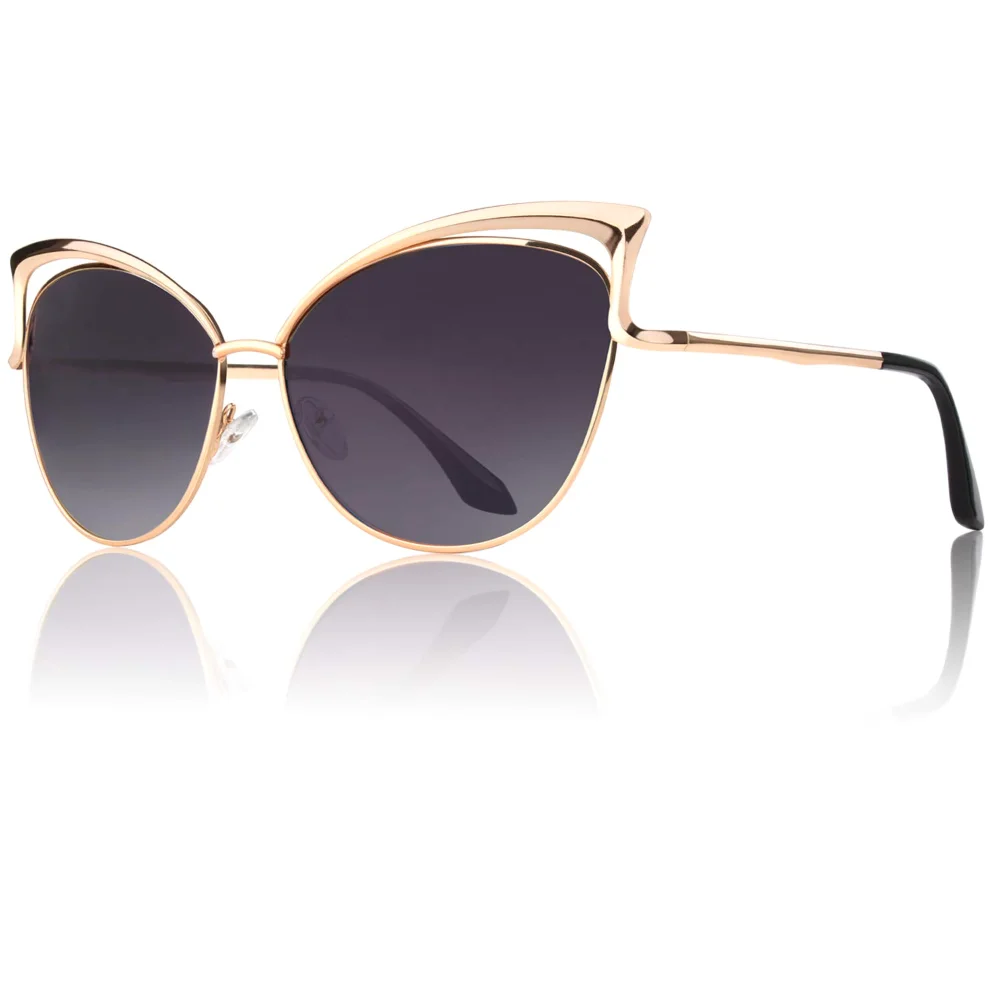 GQUEEN Oversized Cat-Eye Polarized Sunglasses
