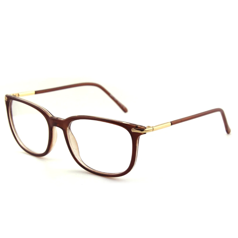 GQUEEN Nerd Plain-Frame Clear-Lens Glasses