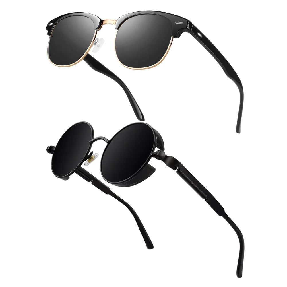 GQUEEN Semi Rimless GQO6 + Round MTS2 Bundle